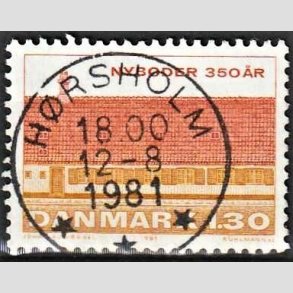 FRIM�RKER DANMARK | 1981 - AFA 725 - Nyboder 350 �r - 1,30 Kr. flerfarvet - Pragt Stemp H�rsholm