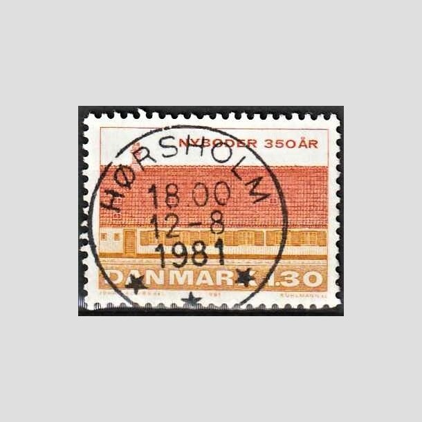 FRIMRKER DANMARK | 1981 - AFA 725 - Nyboder 350 r - 1,30 Kr. flerfarvet - Pragt Stemp Hrsholm