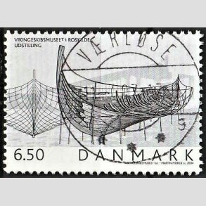FRIM�RKER DANMARK | 2004 - AFA 1402 - Vikingeskibsmuseet - 6,50 Kr. Udstilling - Pragt Stemplet V�rl�se