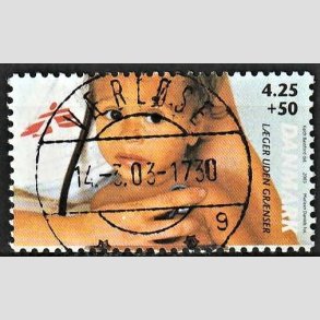 FRIMRKER DANMARK | 2003 - AFA 1349 - Lger uden grnser - 4,25 Kr. + 50 re - Pragt Stemplet Vrlse