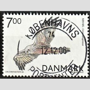 FRIM�RKER DANMARK | 2004 - AFA 1412 - Rovfugle i Danmark - 7,00 Kr. R�rh�g - Pragt Stemplet
