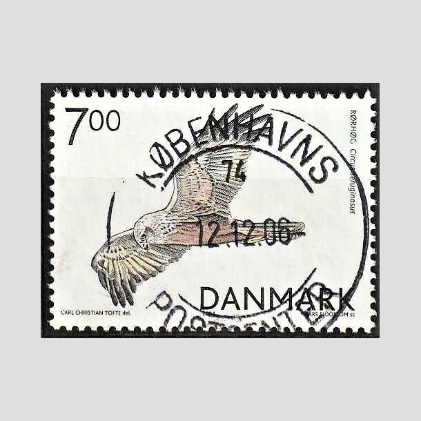 FRIMRKER DANMARK | 2004 - AFA 1412 - Rovfugle i Danmark - 7,00 Kr. Rrhg - Pragt Stemplet