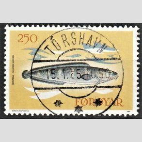 FRIM�RKER F�R�ERNE | 1983 | AFA 80 | Fisk - 250 �re flerfarvet - Lux Stemplet