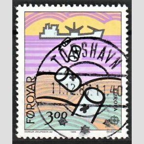 FRIM�RKER F�R�ERNE | 1986 | AFA 128 | Europam�rker - 300 �re flerfarvet - Lux Stemplet