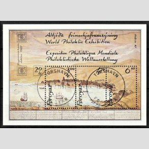 FRIM�RKER F�R�ERNE | 1986 - AFA 133-35 - Hafnia 87 - Miniark flerfarvet - Lux Stemplet