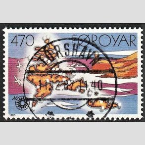 FRIM�RKER F�R�ERNE | 1985 - AFA 118 - Fyrt�rne - 470 �re flerfarvet - Lux Stemplet