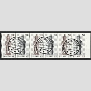 FRIM�RKER F�R�ERNE | 1983 - AFA 76-77 - Gamle skakbrikker - H�ftesammentryk - Lux Stemplet