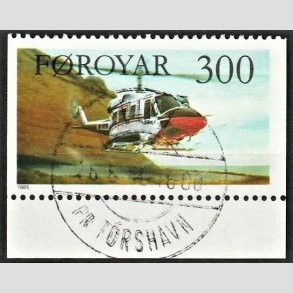 FRIM�RKER F�R�ERNE | 1985 | AFA 123 | Flytyper. - 300 �re flerfarvet - Lux Stemplet