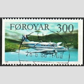 FRIM�RKER F�R�ERNE | 1985 | AFA 122 | Flytyper. - 300 �re flerfarvet - Lux Stemplet