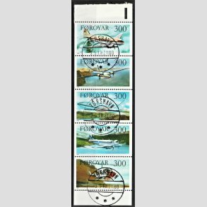 FRIM�RKER F�R�ERNE | 1985 | AFA 119-23 | Flytyper. - H�ftesammentryk flerfarvet - Lux Stemplet