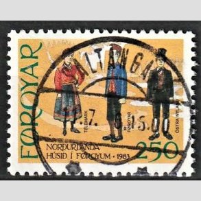 FRIM�RKER F�R�ERNE | 1983 | AFA 86 | Nordens Hus - 250 �re flerfarvet - Lux Stemplet