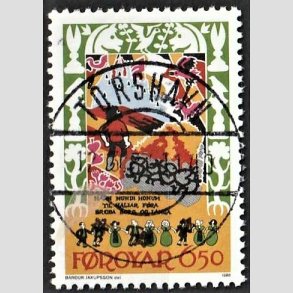 FRIM�RKER F�R�ERNE | 1986 | AFA 127 | Kvad - 650 �re flerfarvet - Lux Stemplet