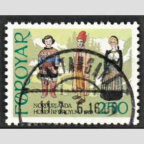 FRIM�RKER F�R�ERNE | 1983 | AFA 84 | Nordens Hus - 250 �re flerfarvet - Lux Stemplet