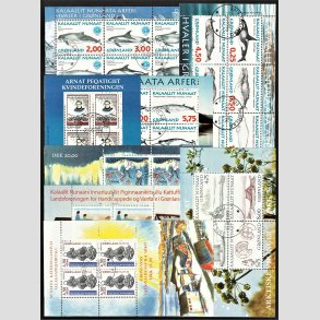 FRIM�RKER GR�NLAND | 1996-99 - Miniark komplet fra alle fire �rgange - Lux Stemplet