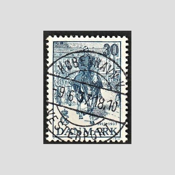 FRIMRKER DANMARK | 1937 - AFA 242 - Chr. X 25 re jubilum 30 re bl - Lux Stemplet