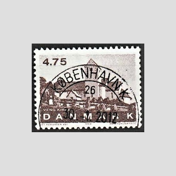 FRIMRKER DANMARK | 1990 - AFA 975 - Jyske landsbykirker - 4,75 Kr. brun - Pragt Stemplet