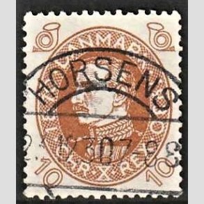 FRIMRKER DANMARK | 1930 - AFA 189 - Chr. X 60 r 10 re brun - Lux Stemplet Horsens