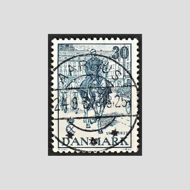 FRIMRKER DANMARK | 1937 - AFA 242 - Chr. X 25 re jubilum 30 re bl - Lux Stemplet Aarhus