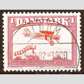 FRIM�RKER DANMARK | 1981 - AFA 739 - Flyvning - 1,60 Kr. r�d - Pragt Stemplet Uldum