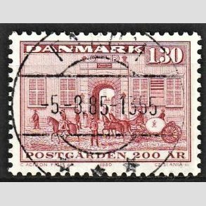 FRIMRKER DANMARK | 1980 - AFA 693 - Postgrden Kbenhavn - 1,30 Kr. rd - Pragt Stemplet Farum