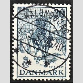 FRIM�RKER DANMARK | 1937 - AFA 242 - Chr. X 25 �re jubil�um 30 �re bl� - Lux Stemplet Kalundborg