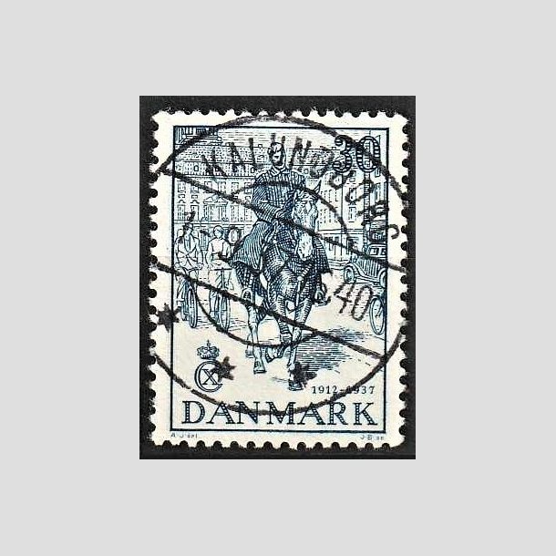 FRIMRKER DANMARK | 1937 - AFA 242 - Chr. X 25 re jubilum 30 re bl - Lux Stemplet Kalundborg