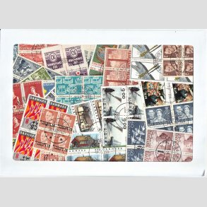 FRIM�RKER DANMARK | Pakke med 200 stk. forskellige 4-blokke - P�nt stemplet