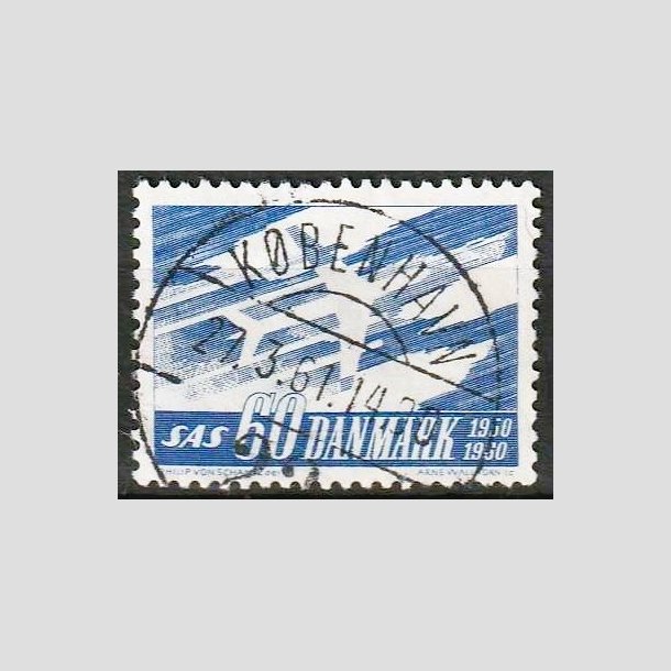 FRIMRKER DANMARK | 1961 - AFA 391 - SAS 10 rs jubilum - 60 re bl - Lux Stemplet