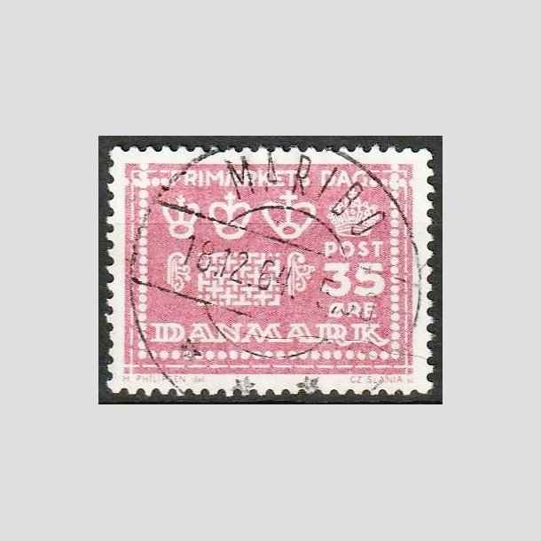 FRIMRKER DANMARK | 1964 - AFA 427 - Frimrkets dag 25 r - 35 re rosalilla - Pragt Stemplet Maribo