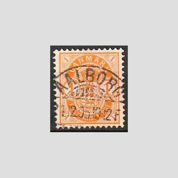 FRIMRKER DANMARK | 1901-02 - AFA 37 - 1 re orange - Lux Stemplet
