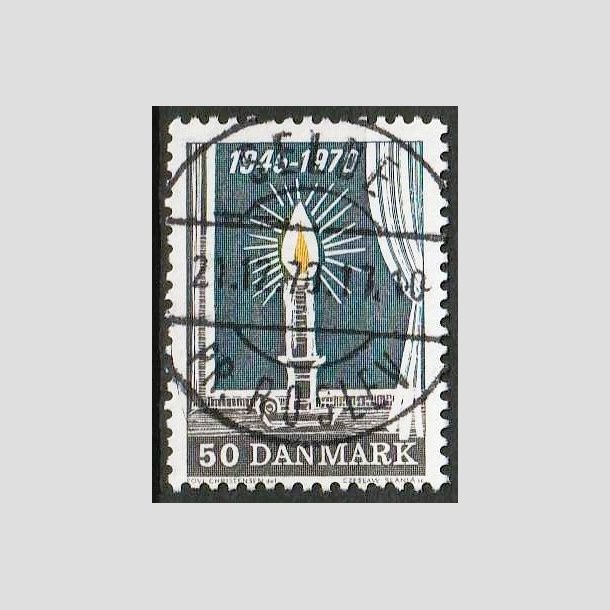 FRIMRKER DANMARK | 1970 - AFA 496 - Danmark besttelses ophr 25 r - 50 re brun/gul/gr - Pragt Stemplet Selde pr. Roslev