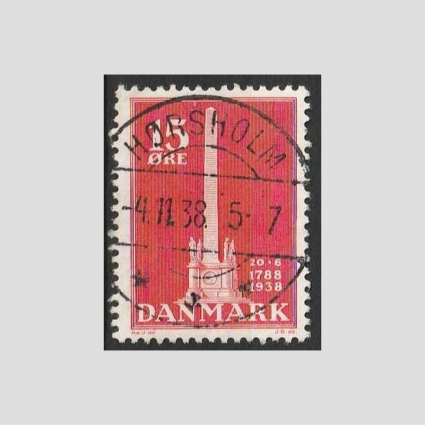 FRIMRKER DANMARK | 1938 - AFA 244 - Stavnsbndet 15 re rd - Lux Stemplet Hrsholm