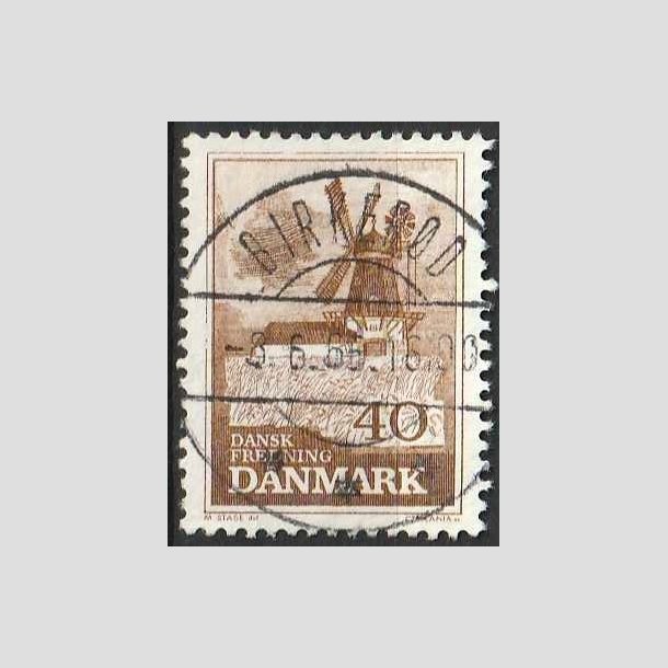 FRIMRKER DANMARK | 1965 - AFA 440 - Fredning - 40 re brun - Pragt Stemplet Birkerd