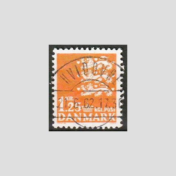 FRIMRKER DANMARK | 1962 - AFA 404 - Rigsvben 1,25 Kr. orange - Lux Stemplet 