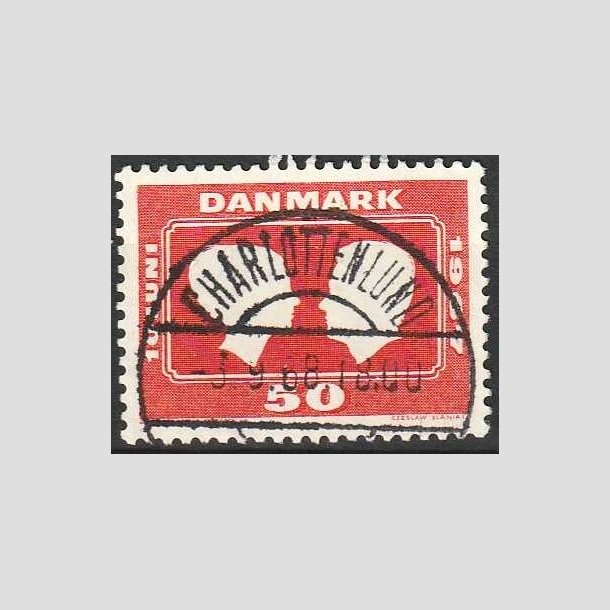 FRIMRKER DANMARK | 1967 - AFA 458F - Kongeligt bryllup - 50 re rd - Pragt Stemplet Charlottenlund