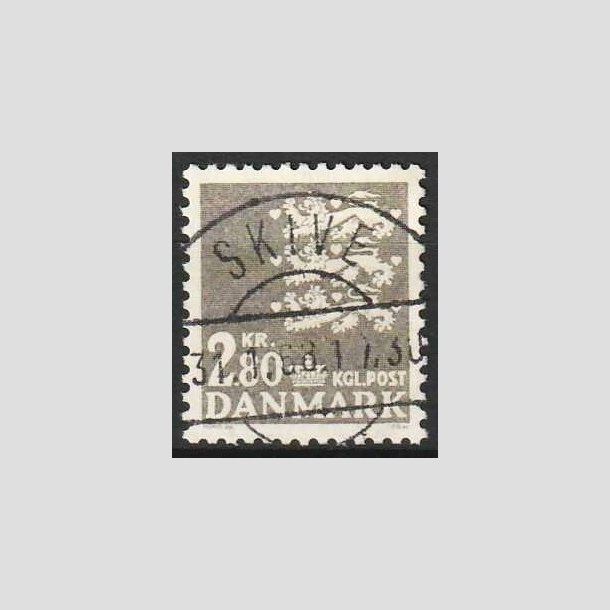 FRIMRKER DANMARK | 1967 - AFA 465F - Rigsvben 2,80 Kr. gr - Lux Stemplet Skive