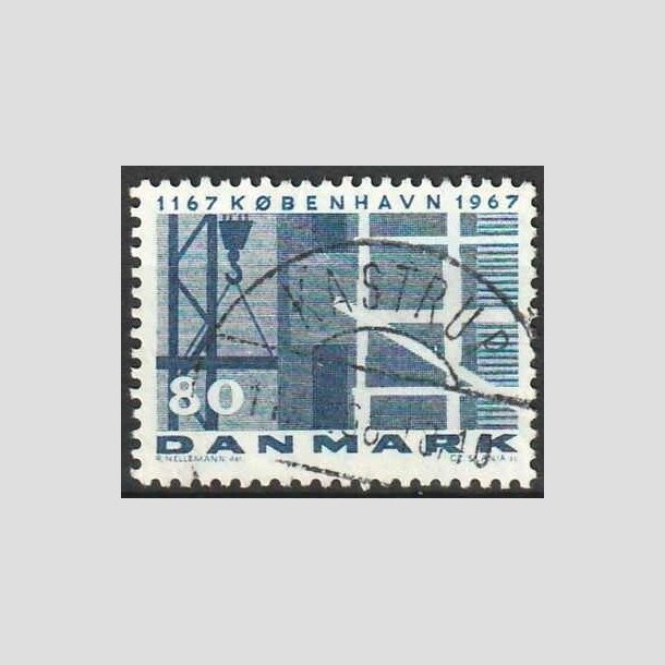 FRIMRKER DANMARK | 1967 - AFA 457F - Kbenhavn 800 r - 80 re mrkbl - Lux Stemplet 