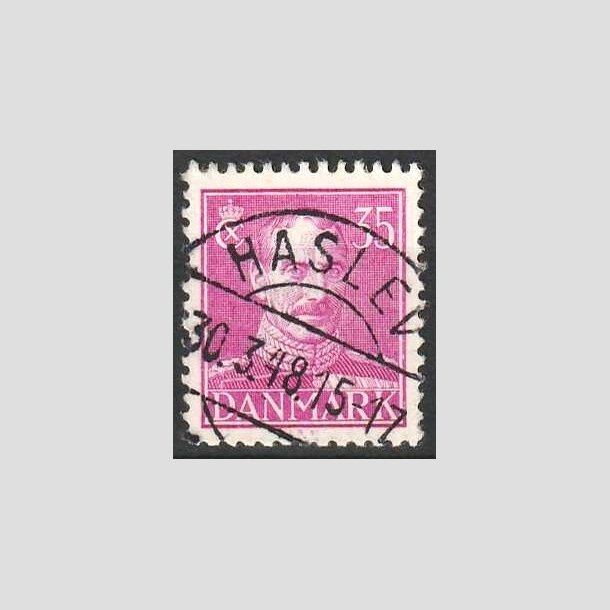 FRIMRKER DANMARK | 1942-44 - AFA 279 - Chr. X 35 re rdlilla - Lux Stemplet 