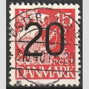 FRIMRKER DANMARK | 1940 - AFA 264 - 20/15 re rd Provisorier - Lux Stemplet stermarie