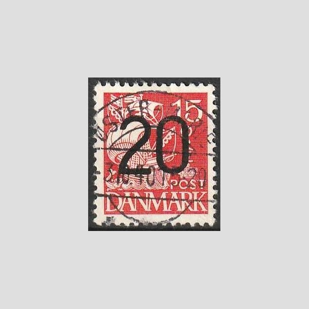 FRIMRKER DANMARK | 1940 - AFA 264 - 20/15 re rd Provisorier - Lux Stemplet stermarie