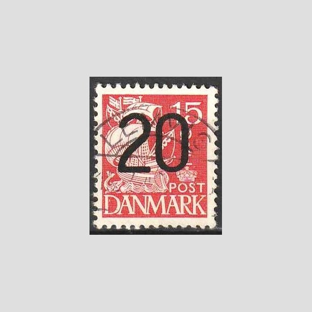 FRIMRKER DANMARK | 1940 - AFA 264 - 20/15 re rd Provisorier - Lux Stemplet Lemvig