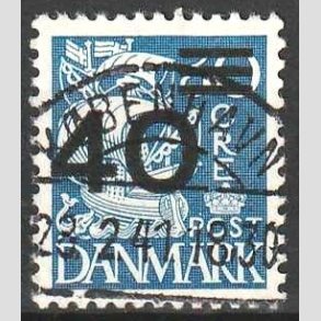 FRIMRKER DANMARK | 1940 - AFA 265 - 40/30 re bl Provisorier - Lux Stemplet