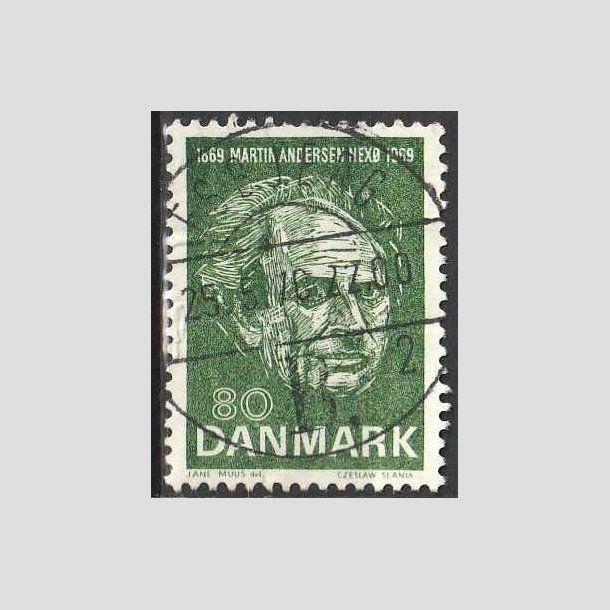 FRIMRKER DANMARK | 1969 - AFA 485 - Martin Andersen Nex - 80 re grn - Pragt Stemplet 