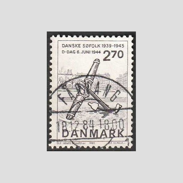 FRIMRKER DANMARK | 1984 - AFA 805 - Normandiets invation danske skibe - 2,70 Kr. brun - Pragt Stemplet Frvang