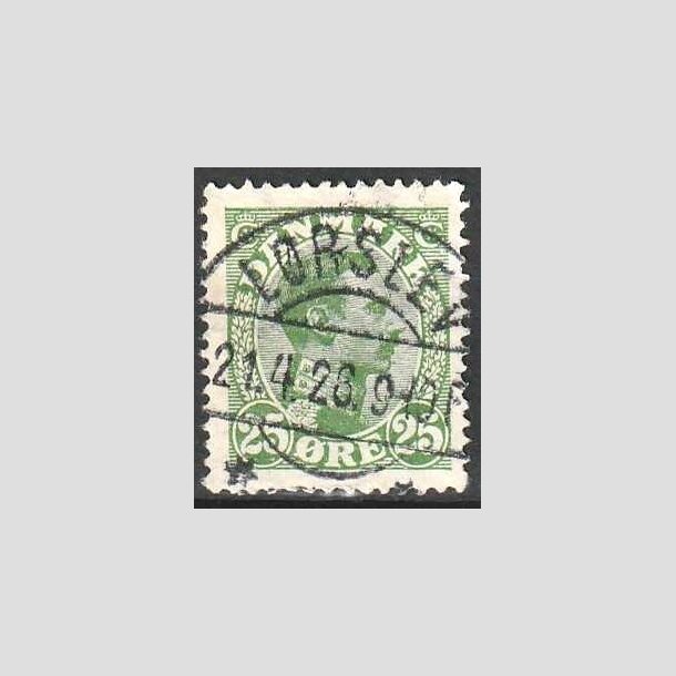 FRIMRKER DANMARK | 1925-26 - AFA 148 - Chr. X 25 re grn - Lux Stemplet 