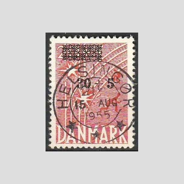 FRIMRKER DANMARK | 1955 - AFA 359 - Frihedsfond provisorier - 30 + 5/20 + 5 re rd - Pragt Stemplet Helsingr