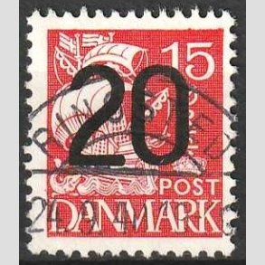 FRIMRKER DANMARK | 1940 - AFA 264 - 20/15 re rd Provisorier - Lux Stemplet Ringsted