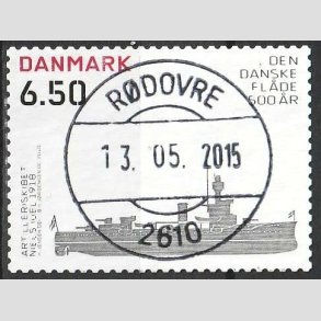 FRIMRKER DANMARK | 2010 - AFA 1621E - Den Danske flde 500 r - 6,50 Kr. Niels Juel - Pragt Stemplet
