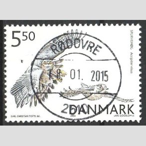 FRIM�RKER DANMARK | 2004 - AFA 1410 - Rovfugle i Danmark - 5,50 Kr. Spurveh�g - Pragt Stemplet