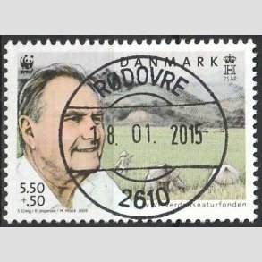 FRIMRKER DANMARK | 2009 - AFA 1570 - WWF - 5,50 + 0,50 Kr. flerfarvet - Pragt Stemplet